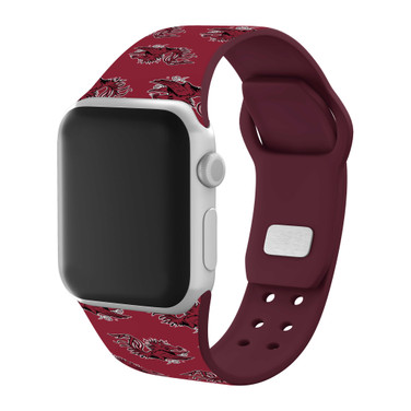 Image of South Carolina Gamecocks HD Watch Band Compatible with Apple Watch - Repeating