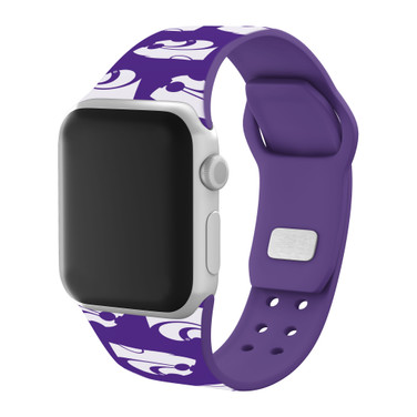 Kansas State Wildcats HD Watch Band Compatible with Apple Watch - Repeating