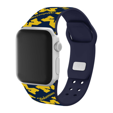 Image of Michigan Wolverines HD Watch Band Compatible with Apple Watch - Random Pattern