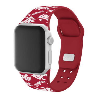 Image of Washington State Cougars HD Watch Band Compatible with Apple Watch - Random Pattern
