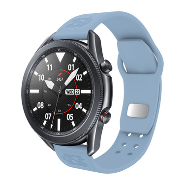 North Carolina Tar Heels Engraved Silicone Sport Quick Change Watch Band - Powder Blue