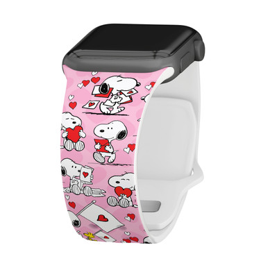 Peanuts Valentines Snoopy Love HD Watch Band Compatible with Apple Watch
