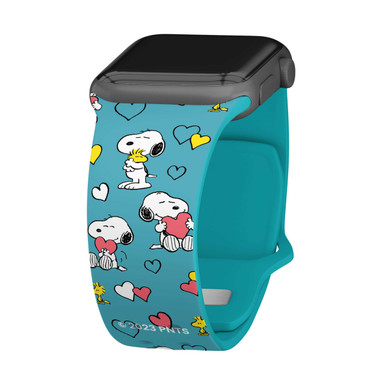 Image of Peanuts Valentines BFFs HD Watch Band Compatible with Apple Watch