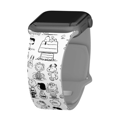 Image of Peanuts Classic Comic Style HD Watch Band Compatible with Apple Watch