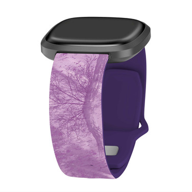 Image of Realtree Fishing Light Purple HD Watch Band Compatible with Fitbit Versa 3 & Sense