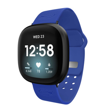 Image of Florida Gators Engraved Silicone Watch Band Compatible with Fitbit Versa 3 and Sense (Blue)
