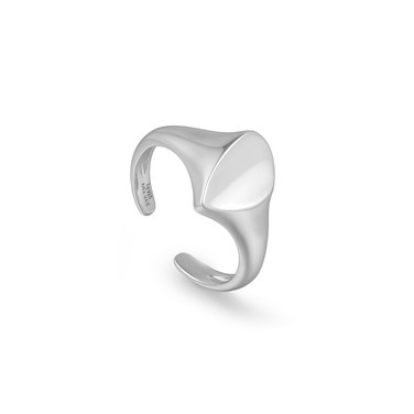 Ania Haie Sterling Silver Arrow Adjustable Signet Ring