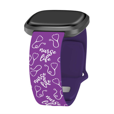 Image of Nursing HD Watch Band Compatible with Fitbit Versa 3 and Sense First Responders 11
