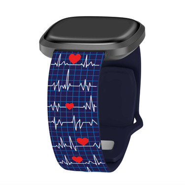 Image of Nursing HD Watch Band Compatible with Fitbit Versa 3 and Sense First Responders 9