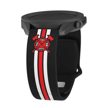 Image of AFFINITY BANDS FireFighter First Responder HD Quick Change Watch Band Compatible with Samsung Galaxy Watch Band First Responders Style 2