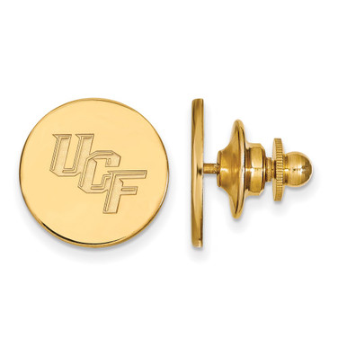 Sterling Silver Gold-plated LogoArt University of Central Florida U-C-F Lapel Pin