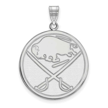 Image of 14k White Gold NHL LogoArt Buffalo Sabres Extra Large Pendant