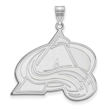 Image of 10k White Gold NHL LogoArt Colorado Avalanche Letter A Extra Large Pendant
