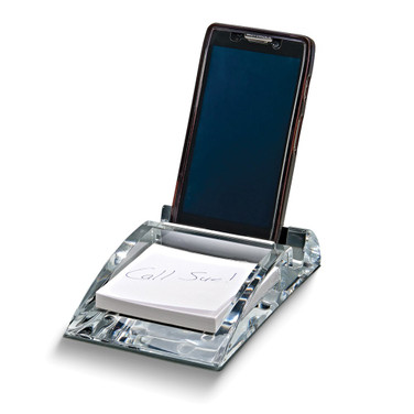 Clear Acrylic Phone Stand with Note Paper Tray (Gifts)