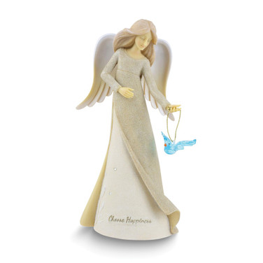 Foundations Expressions Stone Resin Choose Happiness Angel (Gifts)