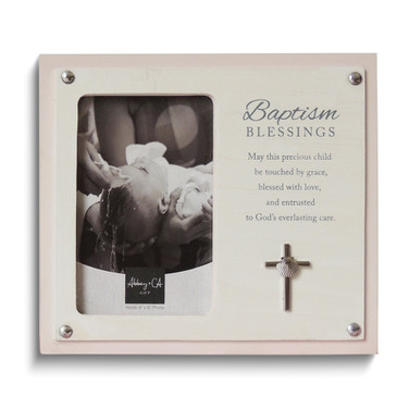 Pink Baptism Blessing 4x6 Photo Frame (Gifts)