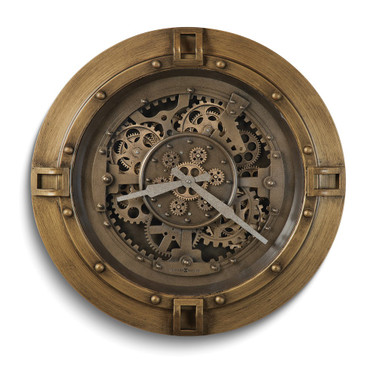 Howard Miller Gerallt 23.5 inch Antiqued Brass-finish Wall Clock