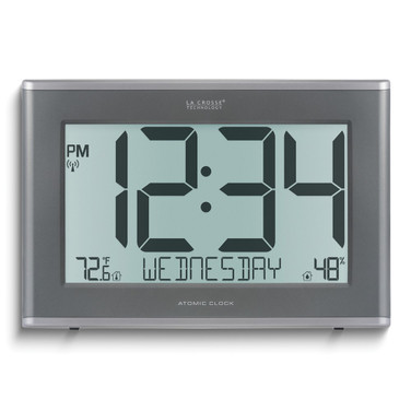 Executive 17 inch Atomic Digital Wall Clock