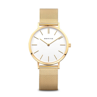Bering Time - Classic - Womens Polished Gold-tone Watch - 14134-331
