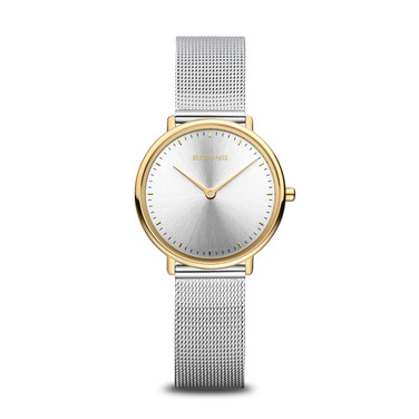 Bering Time - Ultra Slim - Womens Polished Gold-tone Watch - 15729-010