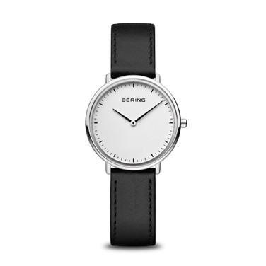 Bering Time - Ultra Slim - Womens Polished Silver-tone Watch - 15729-404