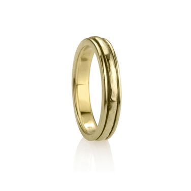 "PRANA GOLD-PLATED" - Stackable Collection - MeditationRing (Spinner Ring)