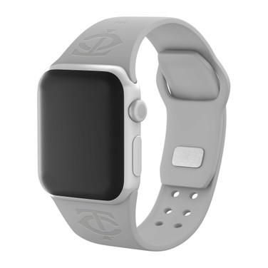 Image of Game Time Minnesota Twins Engraved Silicone Watch Band Compatible with Apple Watch Gray