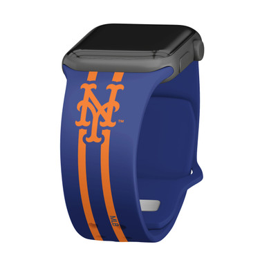 Game Time New York Mets HD Watch Band Compatible with Apple Watch - Stripes