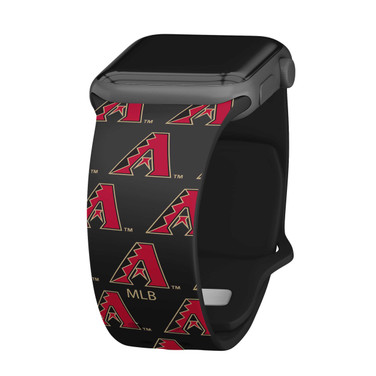 Image of Game Time Arizona Diamondbacks HD Watch Band Compatible with Apple Watch - Repeating