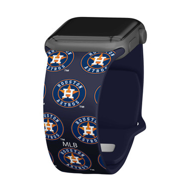 Image of Game Time Houston Astros HD Watch Band Compatible with Apple Watch - Repeating