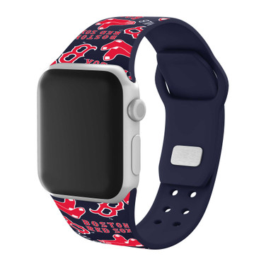 Image of Game Time Boston Red Sox HD Watch Band Compatible with Apple Watch - Random
