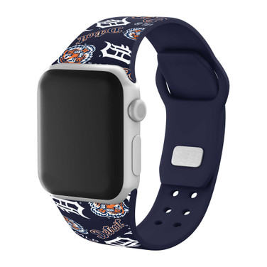 Image of Game Time Detroit Tigers HD Watch Band Compatible with Apple Watch - Random