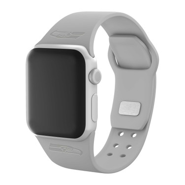 Image of Game Time Seattle Seahawks Engraved Silicone Watch Band Compatible with Apple Watch Gray