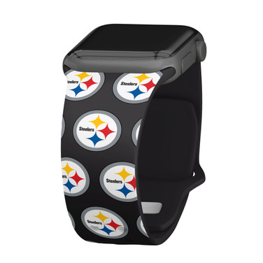 Game Time Pittsburgh Steelers HD Watch Band Compatible with Apple Watch - Repeating