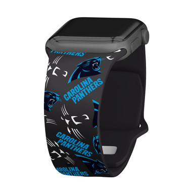 Game Time Carolina Panthers HD Watch Band Compatible with Apple Watch - Random