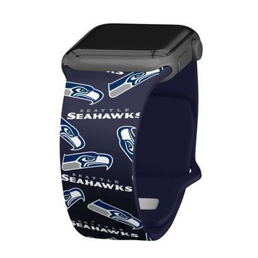 Image of Game Time Seattle Seahawks HD Watch Band Compatible with Apple Watch - Random