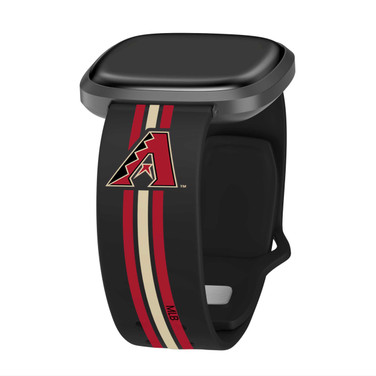 Image of Game Time Arizona Diamondbacks HD Watch Band Compatible with Fitbit Versa 3 and Sense - Stripe