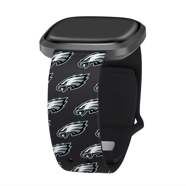 Game Time Philadelphia Eagles HD Watch Band Compatible with Fitbit Versa 3 and Sense - Repeating