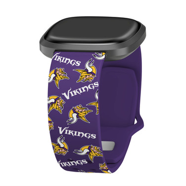 Game Time Minnesota Vikings HD Watch Band Compatible with Fitbit Versa 3 and Sense Random