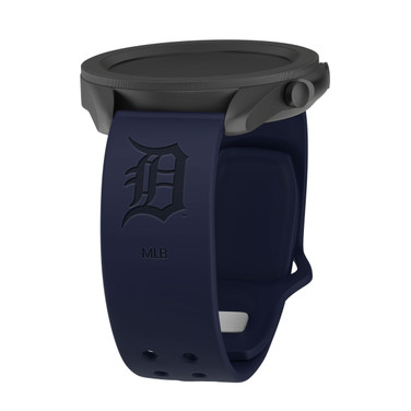Game Time Detroit Tigers Engraved Silicone Sport Quick Change Watch Band Navy