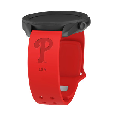 Game Time Philadelphia Phillies Engraved Silicone Sport Quick Change Watch Band Red