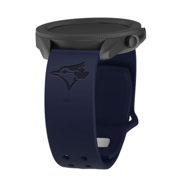 Game Time Toronto Blue Jays Quick Change Engraved Silicone Watch Band Navy