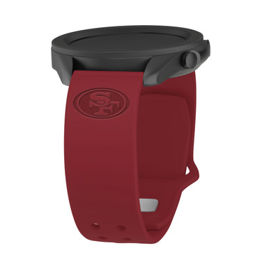 Image of Game Time San Francisco 49ers Engraved Silicone Sport Quick Change Watch Band Crimson