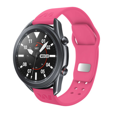 Image of Game Time Washington Commanders Engraved Silicone Sport Quick Change Watch Band Pink