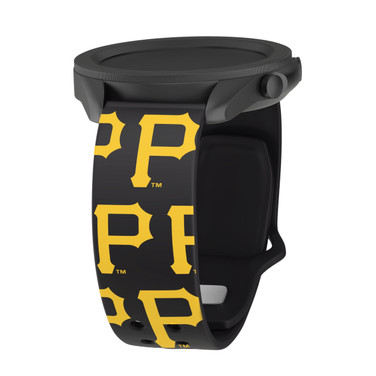 Game Time Pittsburgh Pirates HD Quick Change Watch Band Black Repeating