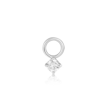 Ania Haie Sparkle Earring Charm Rhodium-Plated Sterling Silver