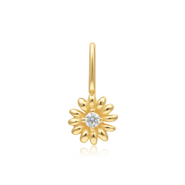 Ania Haie Daisy Charm Gold-Plated Sterling Silver