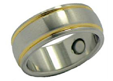 Stainless Steel Magnetic Therapy Ring (SR12)