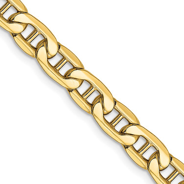 10k Yellow Gold 5.5mm Hollow Anchor Chain 10BC102-22 10k Yellow Gold 5.5mm Hollow Anchor Chain 10BC102-22