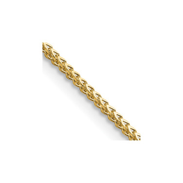 14K Yellow Gold 30 inch 1mm Franco with Lobster Clasp Chain